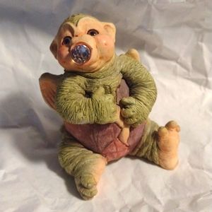 Vintage dragon figurine, Gobblette